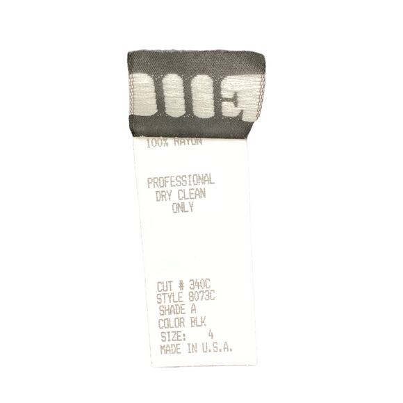 Vintage IIF Set Women’s Size: S - Blazer XS - Skirt White Appliqué Black - Picture 7 of 7